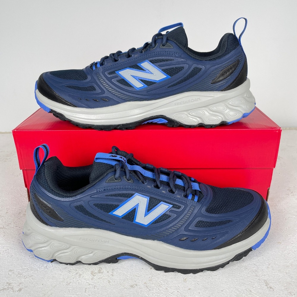 New Balance Fresh Foam 410v9 Mens 10.5 D Trail Running Shoes Blue M4108G6 New!
